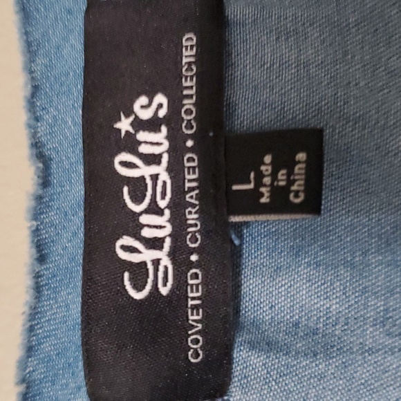 Lulu's Floral Embroided Mini Dress Size Large - Picture 3 of 6